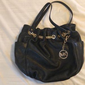 Michael Kors black hobo satchel